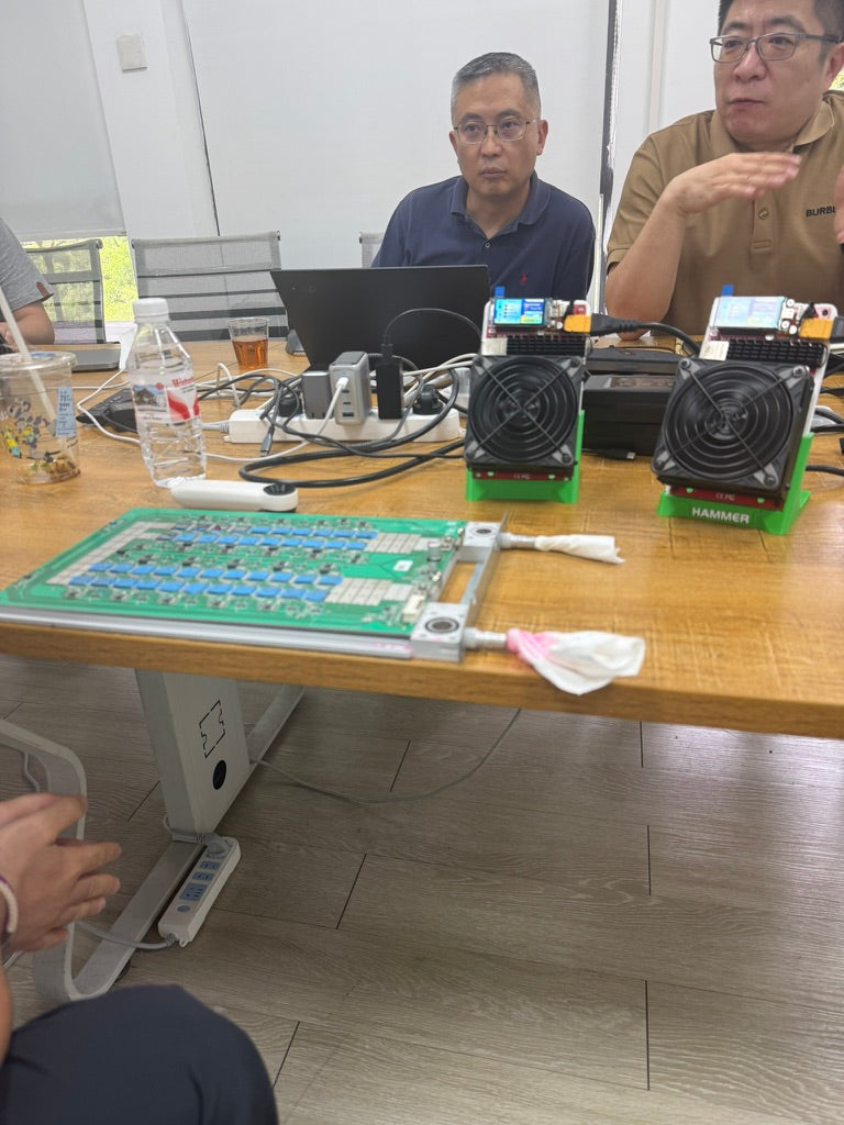 Going through hashboard numbers with the Hammer team before a wave opens.