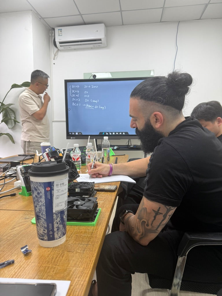 Working out batch sizes and wave goals on the screen, unit by unit.