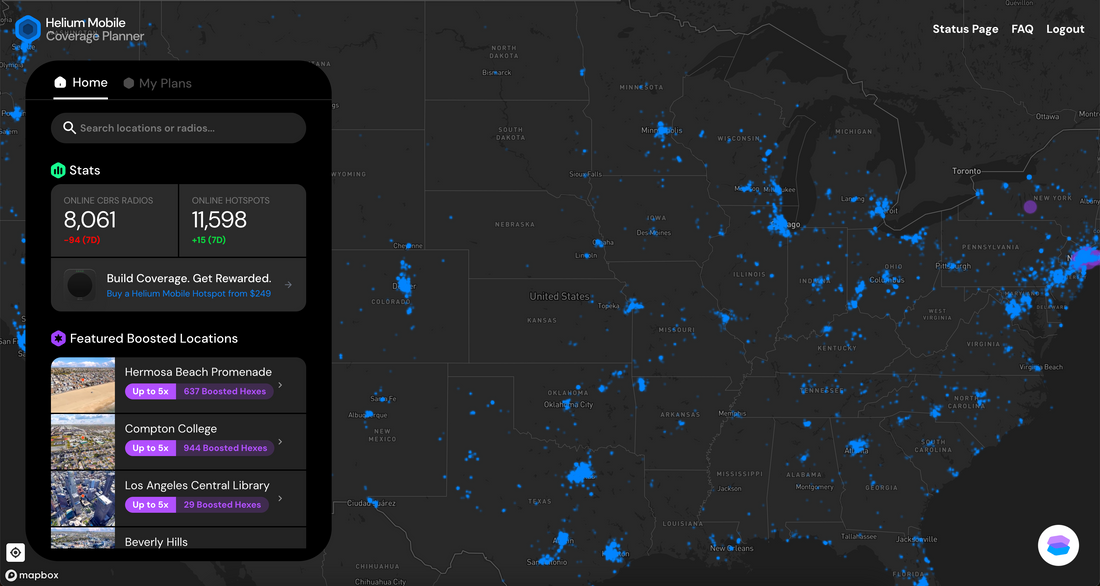 Helium Mobile Coverage Planner