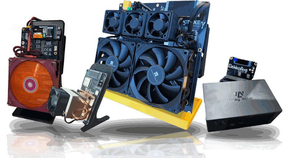 Home Bitcoin miners lined up: BSB, NerdQaxe, Bitaxe, GekkoAxe and Lucky Miner