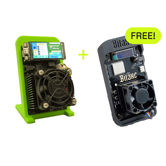 Buy 1 Hammer Miner (105 MH/s) and get 1 Bitaxe Gamma 601 (1.2 TH/s) Free