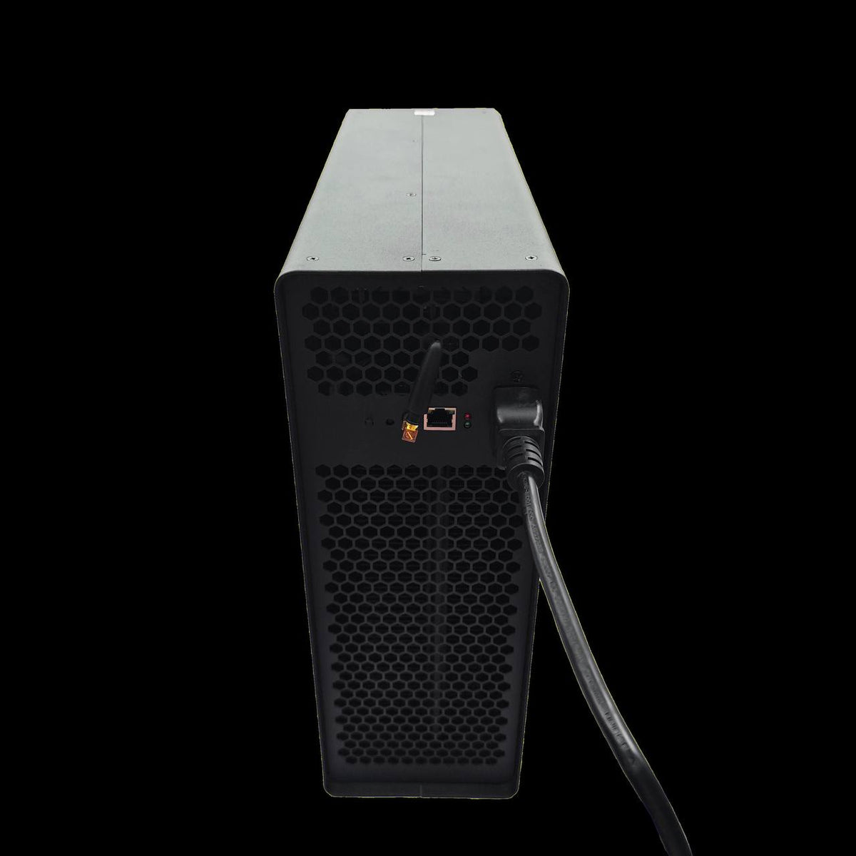 PunkHash 70T rear panel with ethernet and power inlet