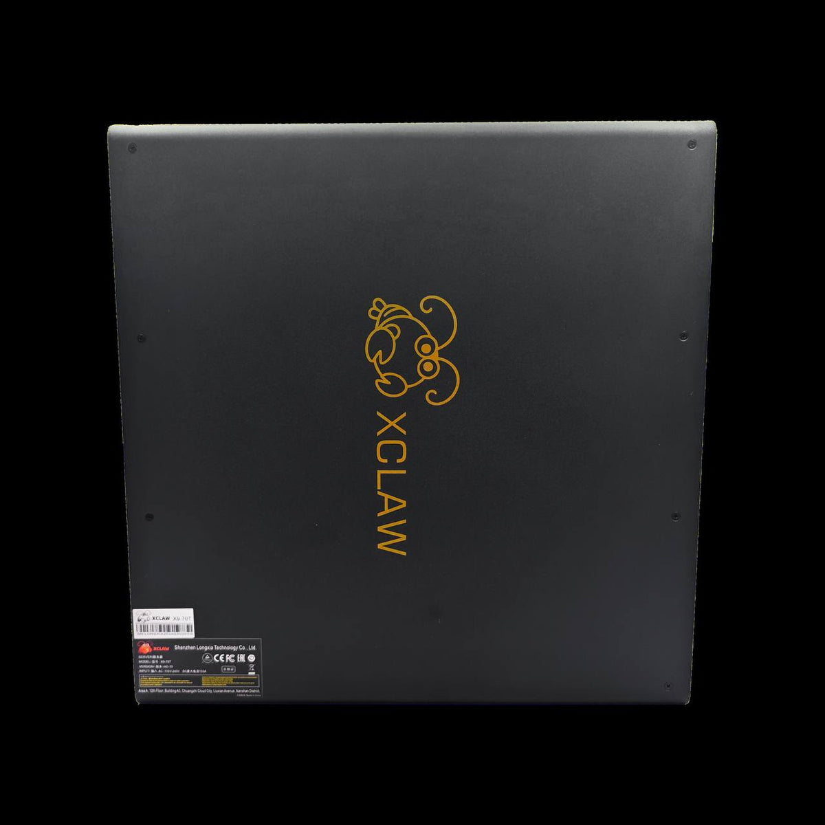 PunkHash 70T top panel with XCLAW branding