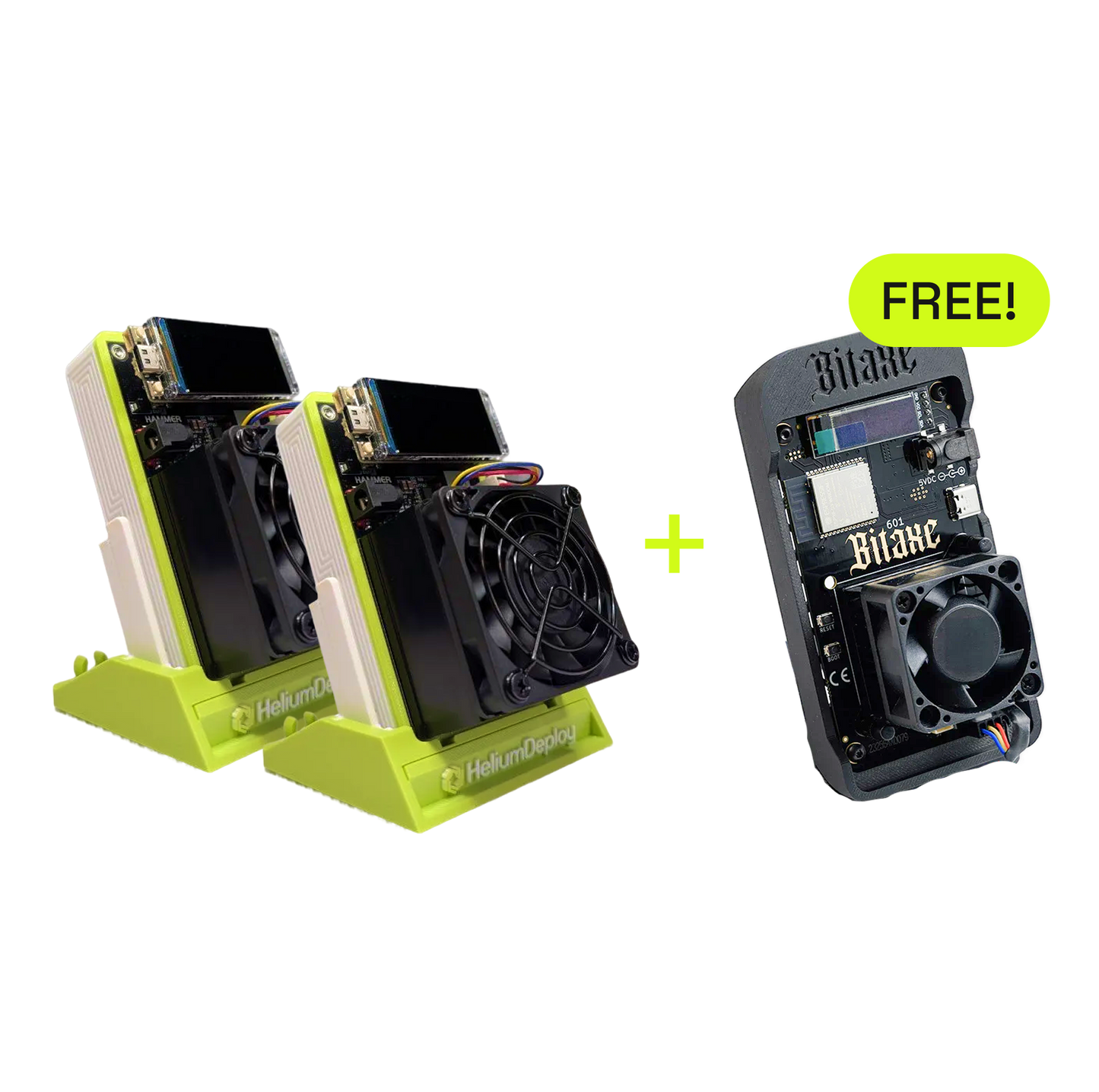 2 Hammer Miners SCRYPT (Doge/LTC) + Bitaxe Gamma 601 V2 (1.5TH/s) Free