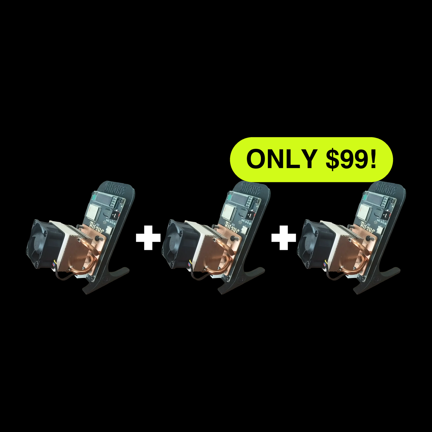 Get 3 Bitaxe's v2 (1.5 Th/s) for ONLY $99