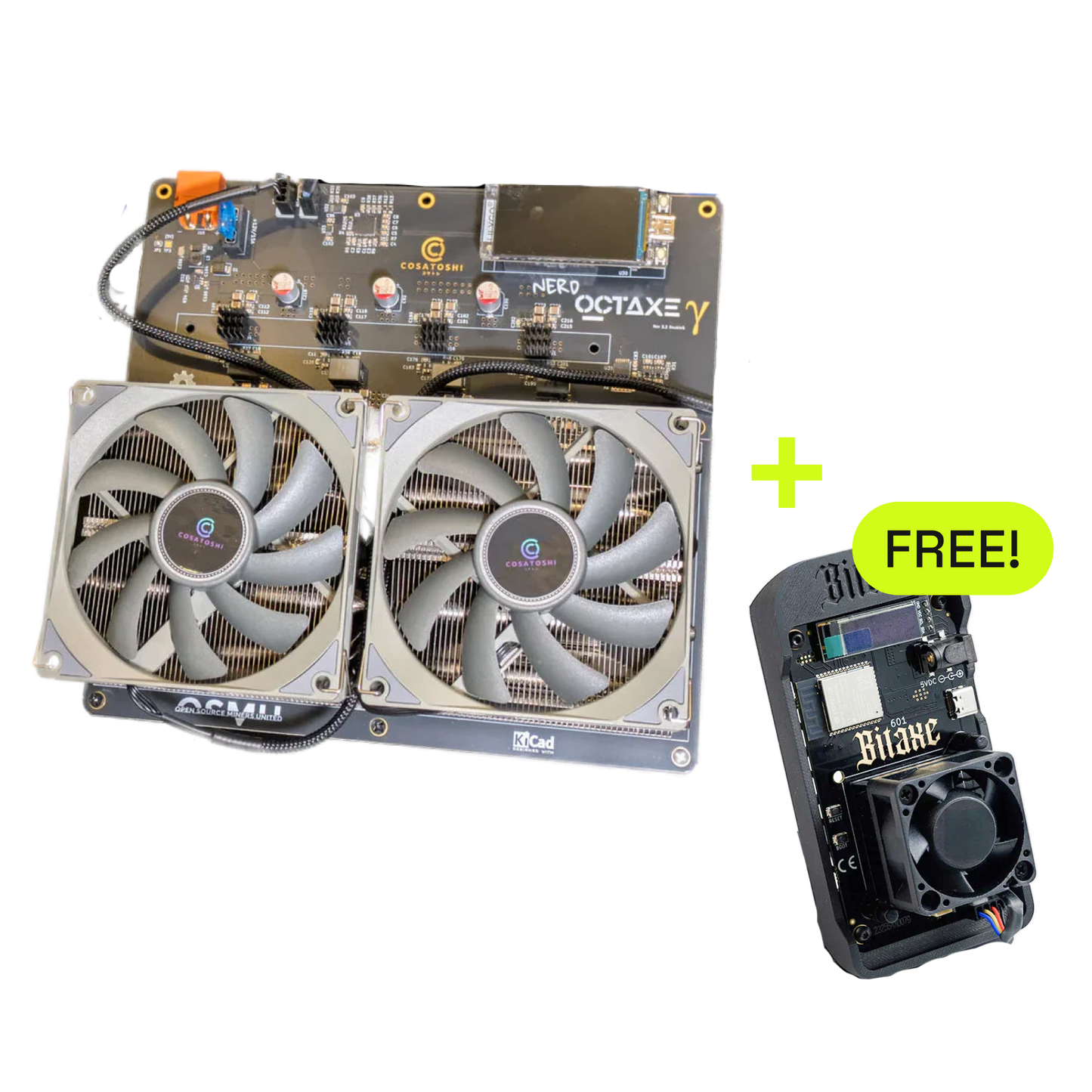 Buy a NerdOctaxe (12 TH/s) and Get a Bitaxe Gamma 601 V1 Free (1.2 TH/s)