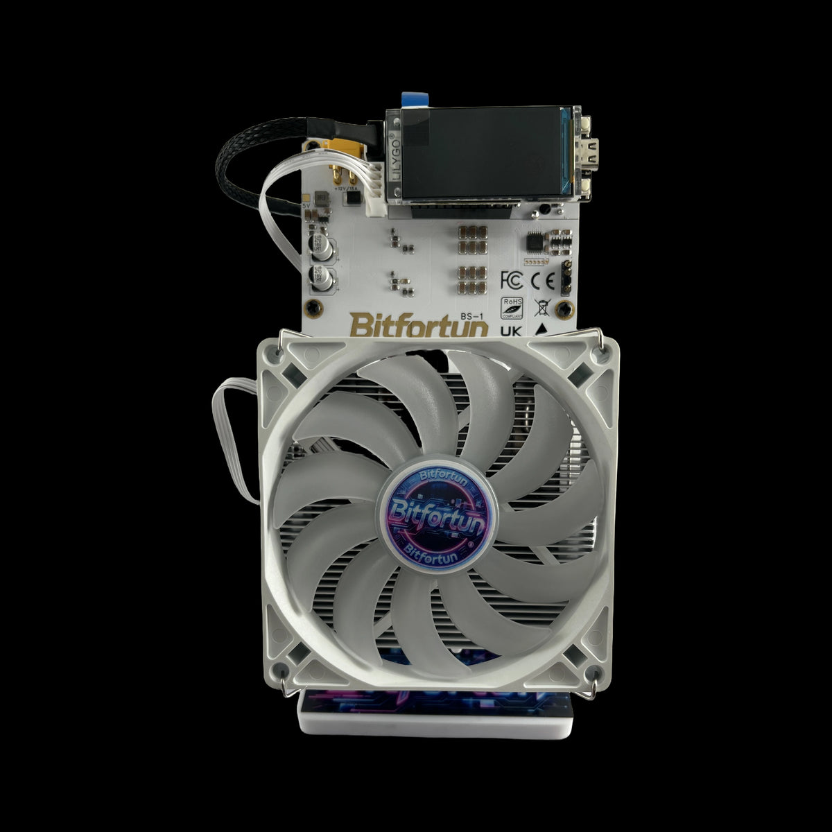 Bitfortun BS-1 White PCB front view