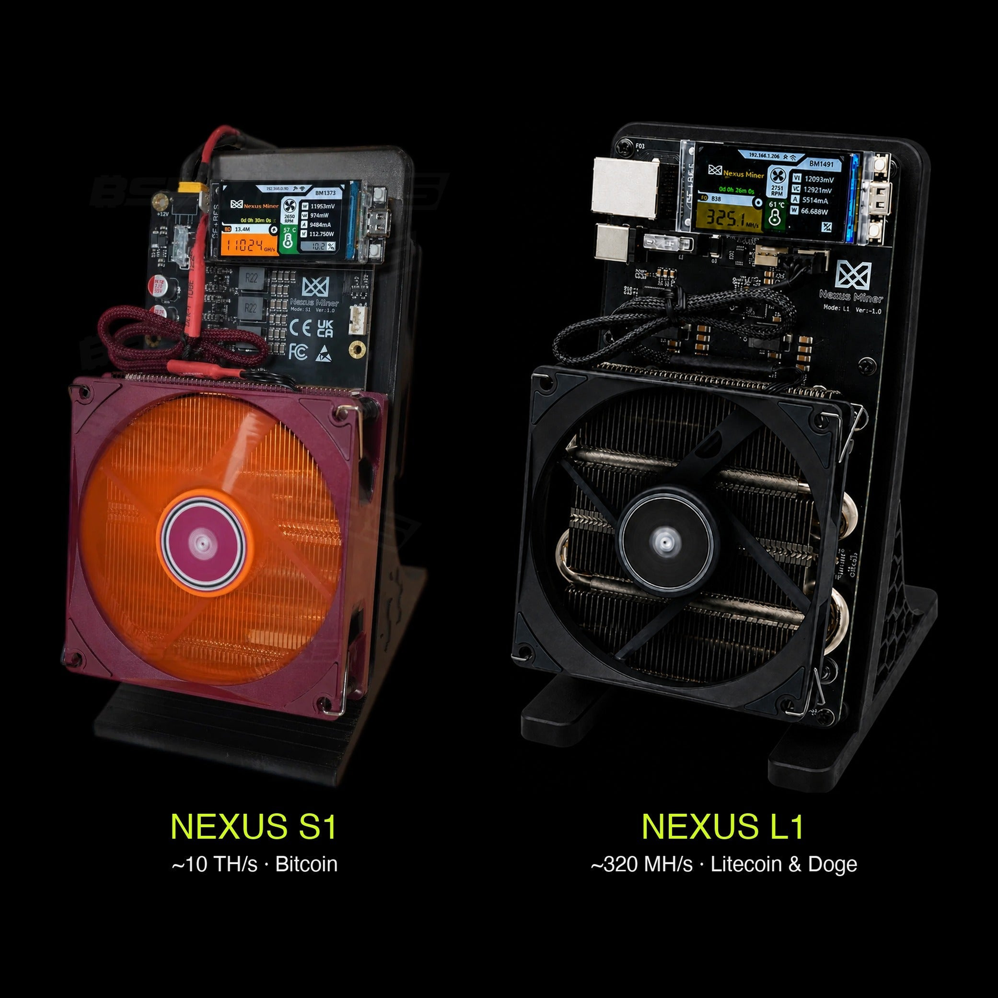 NEXUS DUAL PACK — S1 (Bitcoin) + L1 (Litecoin / Dogecoin)