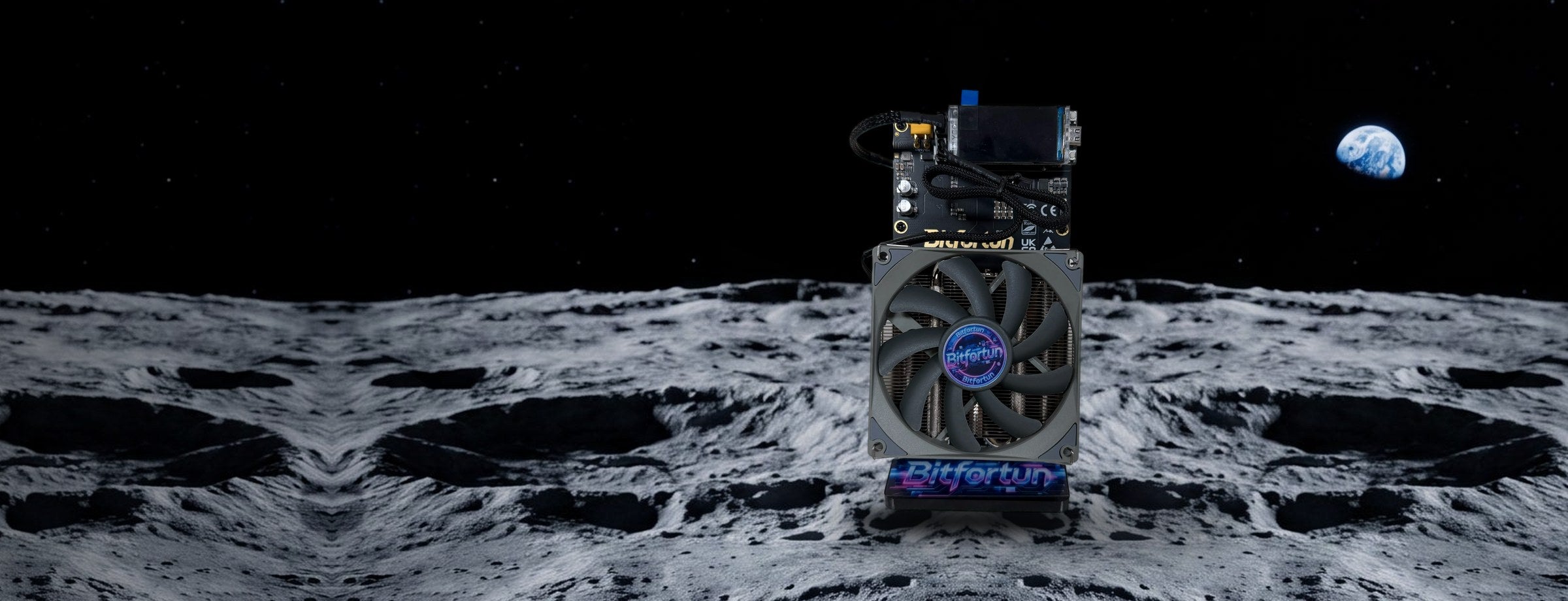 Bitfortun BS-1 — BM1373, 5.5 TH/s, on the lunar surface