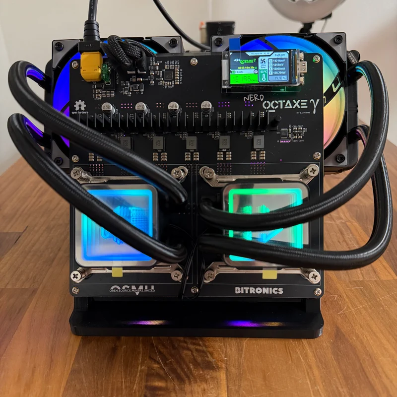NerdOctaxe water-cooled
